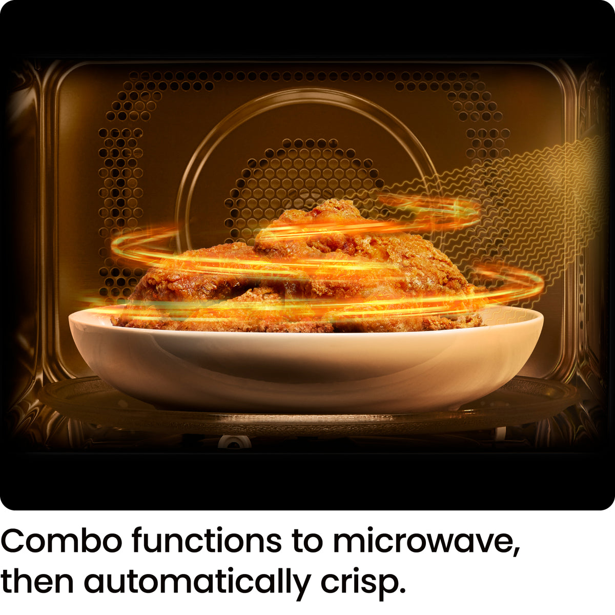 Horno microondas digital de encimera MicroCrisp de 8 pies cúbicos