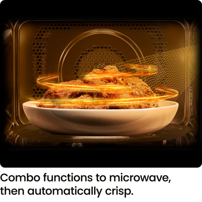 Horno microondas digital de encimera MicroCrisp de 8 pies cúbicos