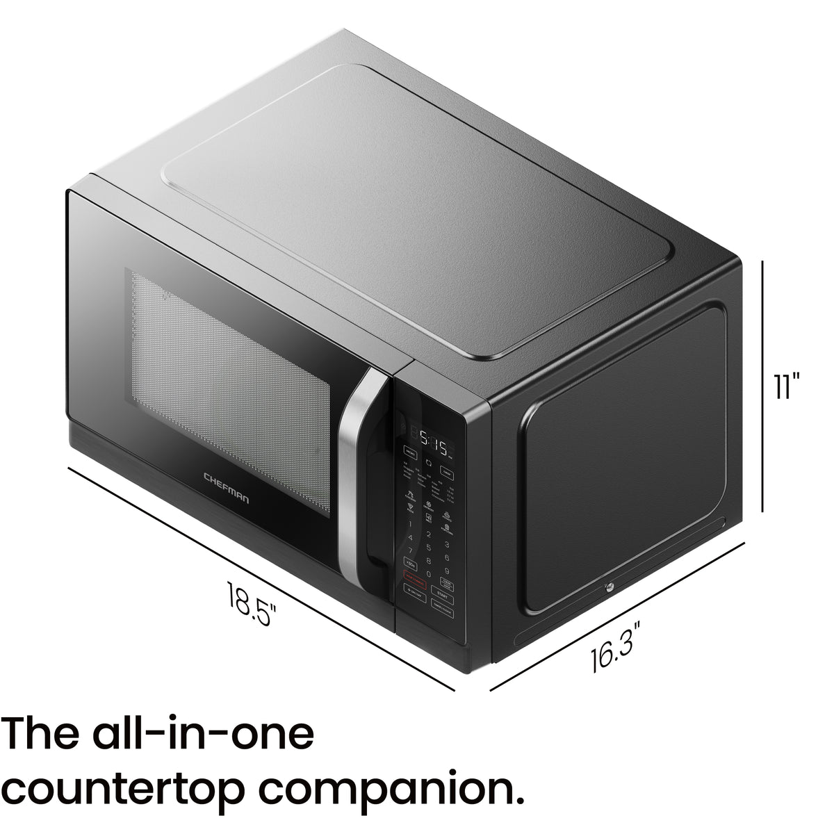 Horno microondas digital de encimera MicroCrisp de 8 pies cúbicos
