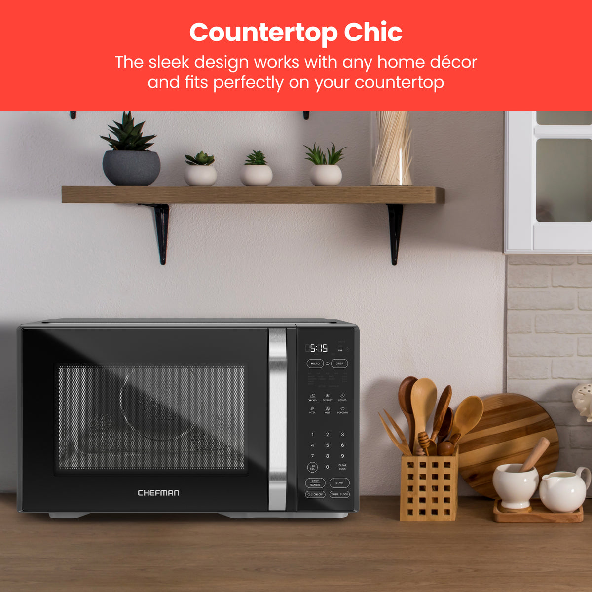 MicroCrisp® Countertop 1.1 Cu. Ft. Digital Microwave Oven