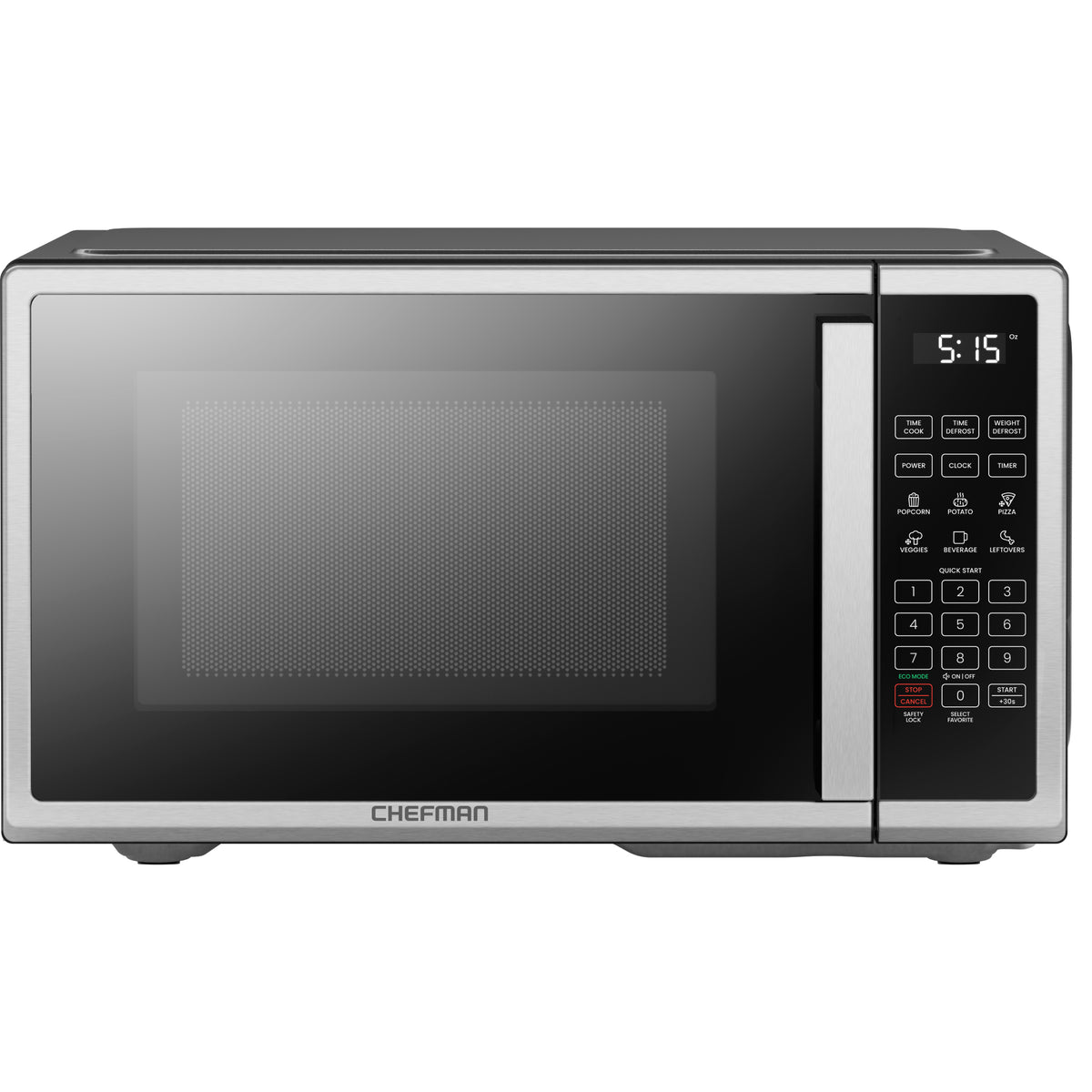 Countertop 0.9 Cu. Ft. Digital Stainless Microwave Oven