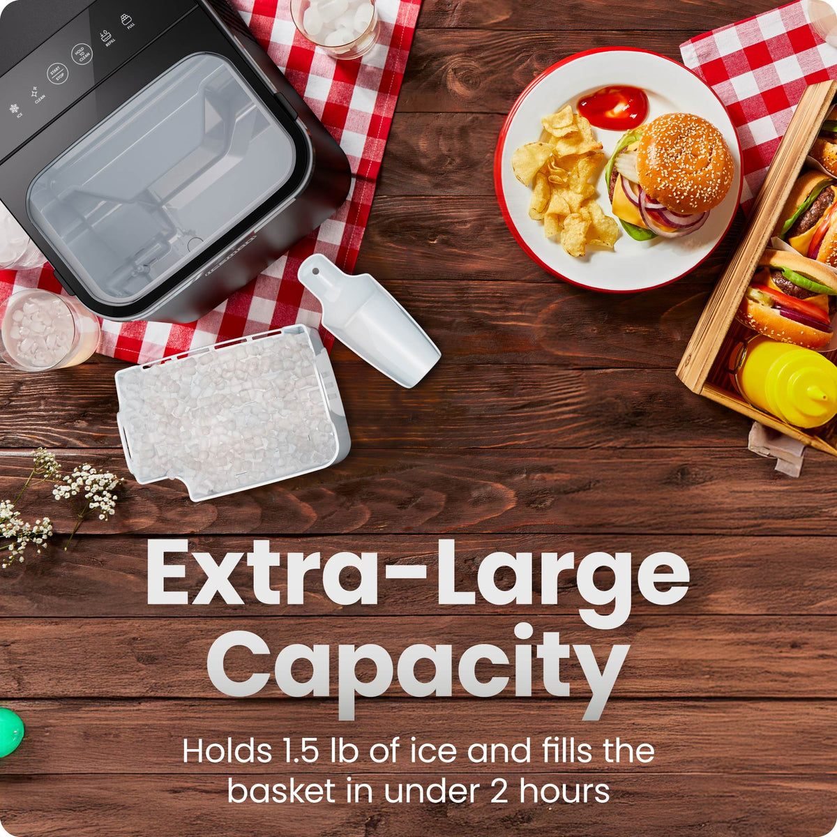 Pebble Compact Countertop Ice Maker by Iceman®