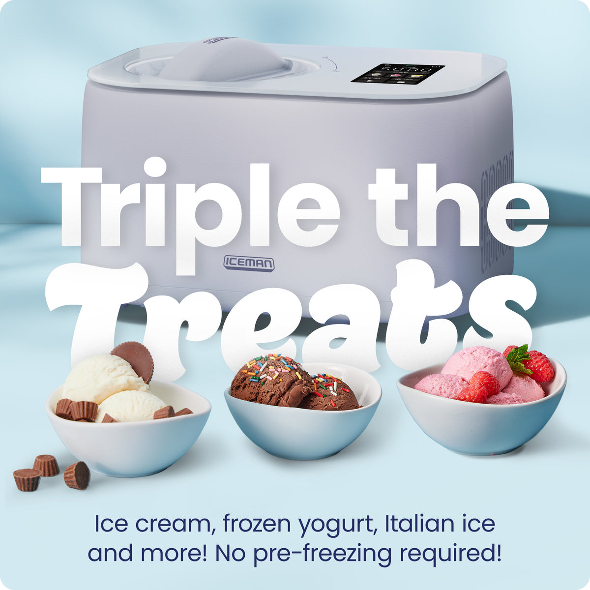 Iceman Trio™ Ice Cream Maker - Lavender