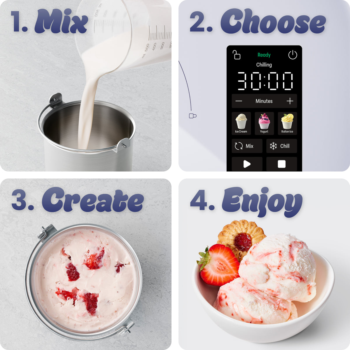 Iceman Trio™ Ice Cream Maker - Lavender