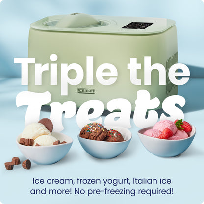 Iceman Trio™ Ice Cream Maker - Pistachio