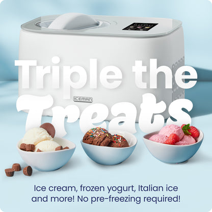 Iceman Trio™ Ice Cream Maker - White
