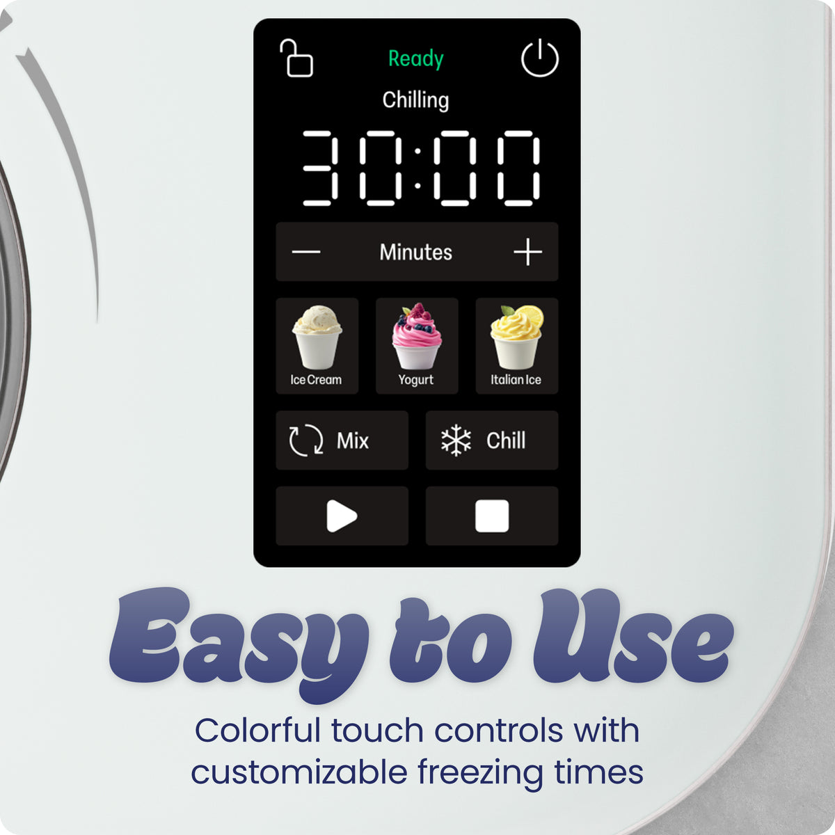 Iceman Trio™ Ice Cream Maker - White