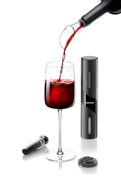 Abridor de vino eléctrico de acero inoxidable (paquete adicional)