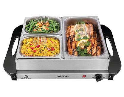 Electric Buffet Server + Warming Tray